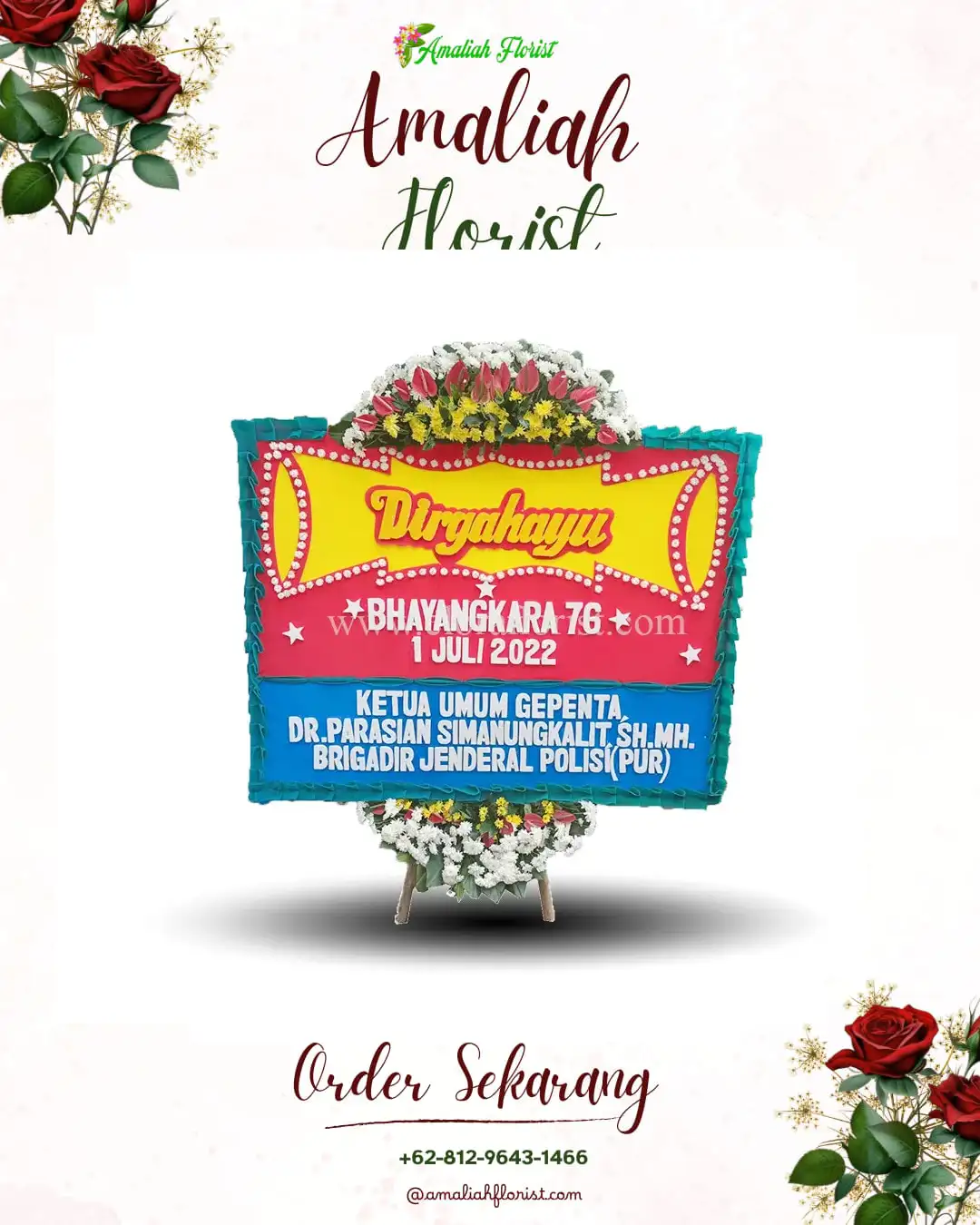Papan Bunga HUT Ulang Tahun Marau